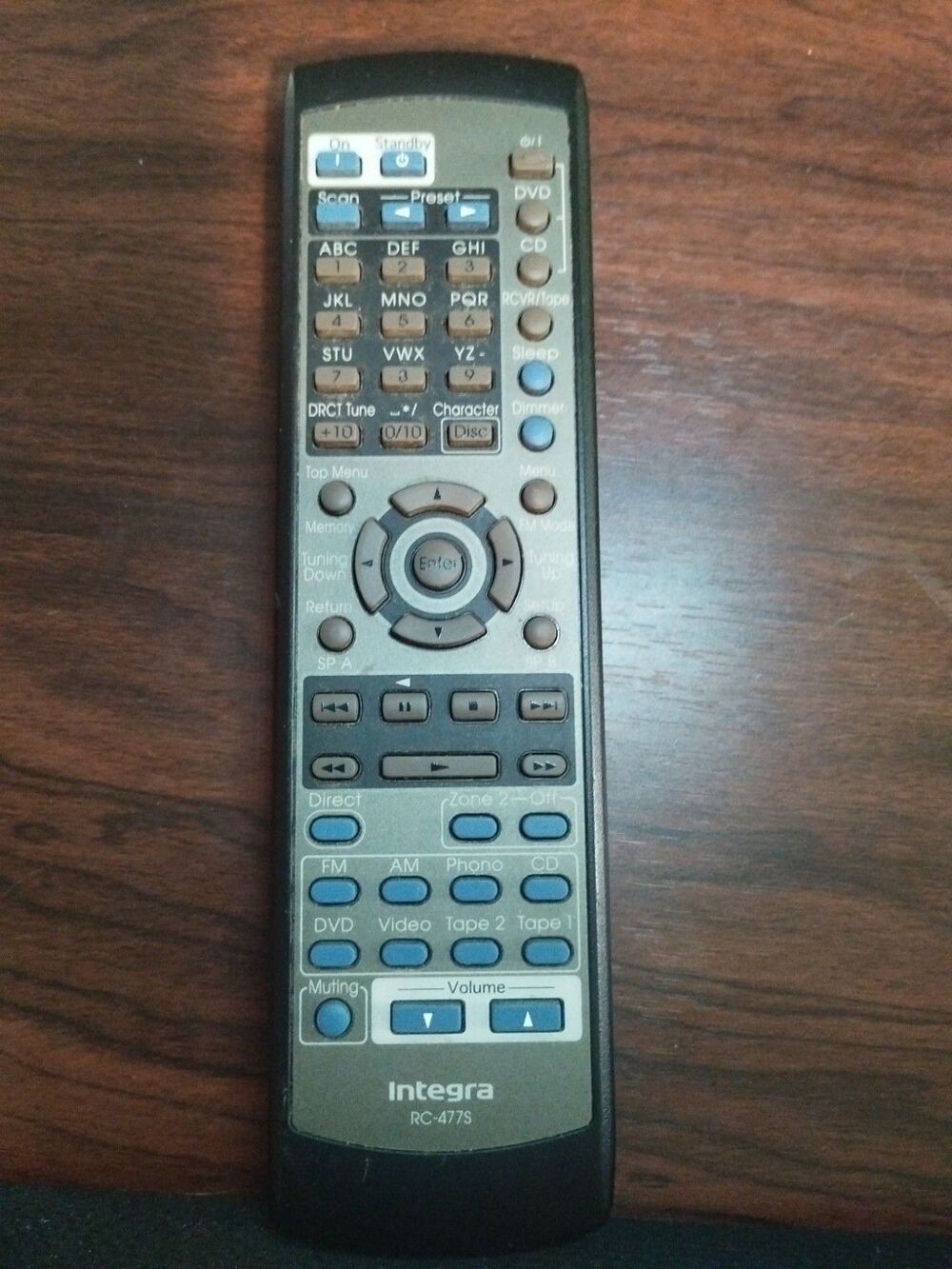 Genuine Integra RC-477S A/V Receiver Remote Control - Tested & Works